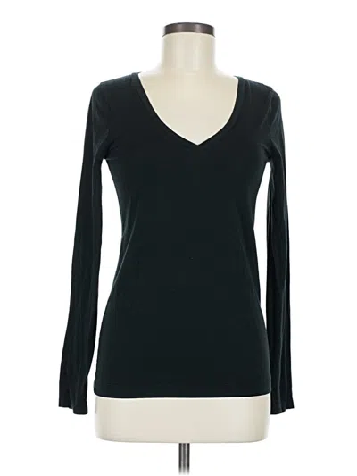 Pre-owned Jcrew Long Sleeve T-shirt In Black