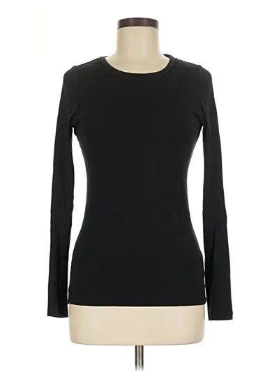 Pre-owned Jcrew Long Sleeve T-shirt In Black