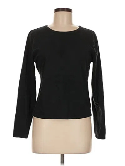 Pre-owned Jcrew Long Sleeve T-shirt In Black