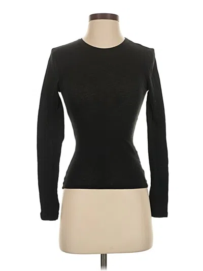 Pre-owned Jcrew Long Sleeve T-shirt In Black