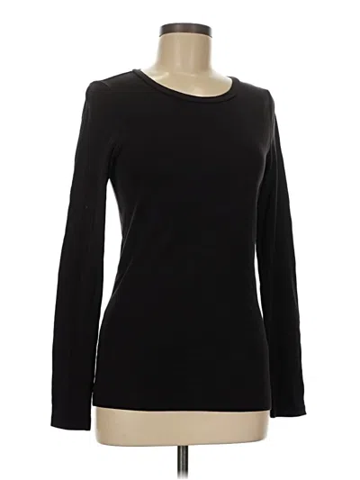 Pre-owned Jcrew Long Sleeve T-shirt In Black