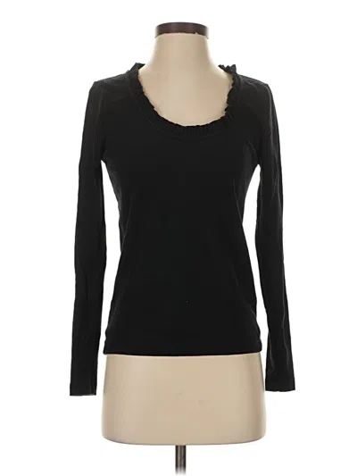 Pre-owned Jcrew Long Sleeve T-shirt In Black