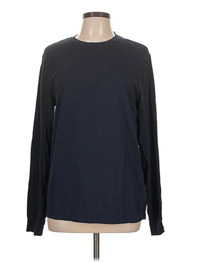 Pre-owned Jcrew Long Sleeve T-shirt In Black