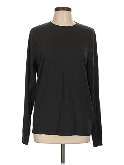 Pre-owned Jcrew Long Sleeve T-shirt In Black