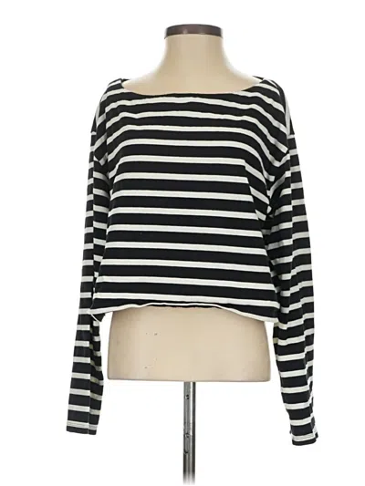 Pre-owned Jcrew Long Sleeve T-shirt In Black