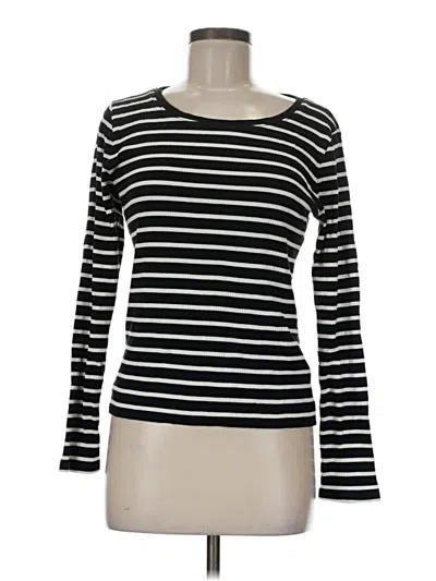 Pre-owned Jcrew Long Sleeve T-shirt In Black