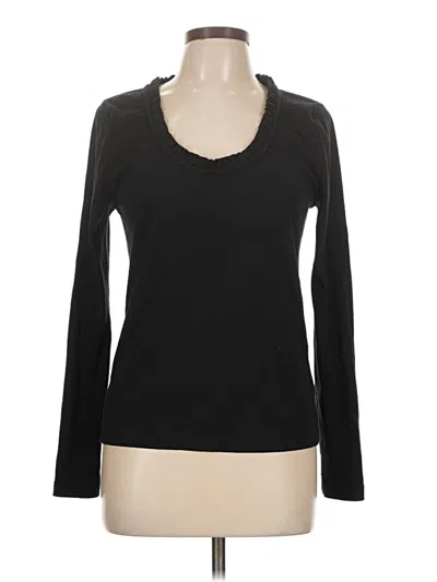 Pre-owned Jcrew Long Sleeve T-shirt In Black