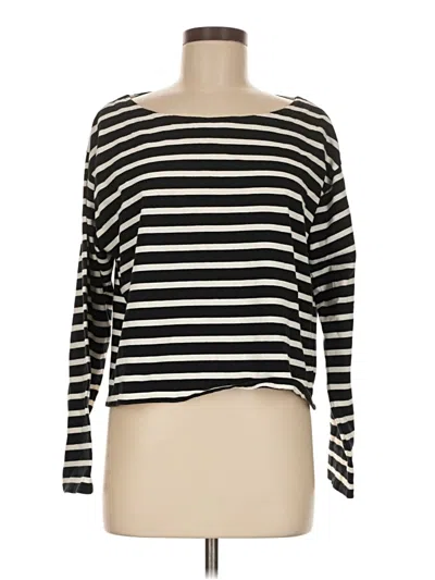 Pre-owned Jcrew Long Sleeve T-shirt In Black