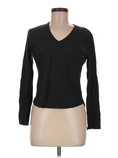 Pre-owned Jcrew Long Sleeve T-shirt In Black