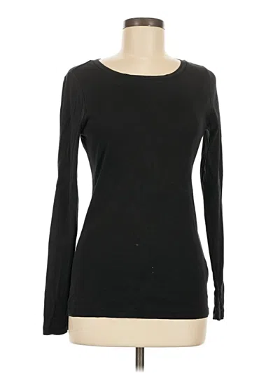 Pre-owned Jcrew Long Sleeve T-shirt In Black