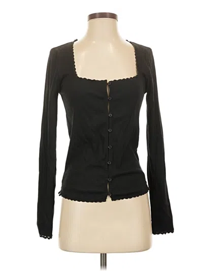 Pre-owned Jcrew Long Sleeve T-shirt In Black
