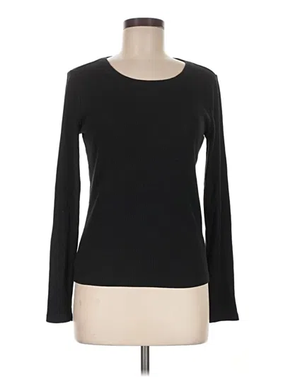Pre-owned Jcrew Long Sleeve T-shirt In Black