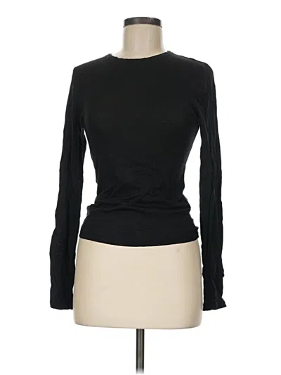 Pre-owned Jcrew Long Sleeve T-shirt In Black
