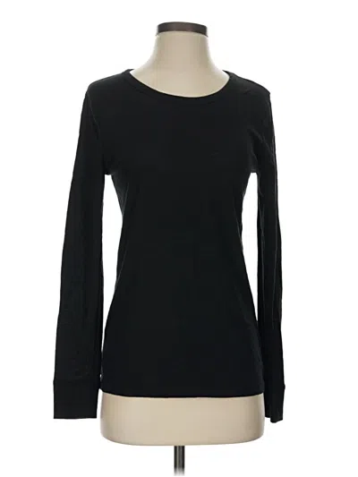 Pre-owned Jcrew Long Sleeve T-shirt In Black