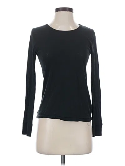 Pre-owned Jcrew Long Sleeve T-shirt In Black