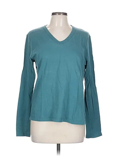 Pre-owned Jcrew Long Sleeve T-shirt In Blue