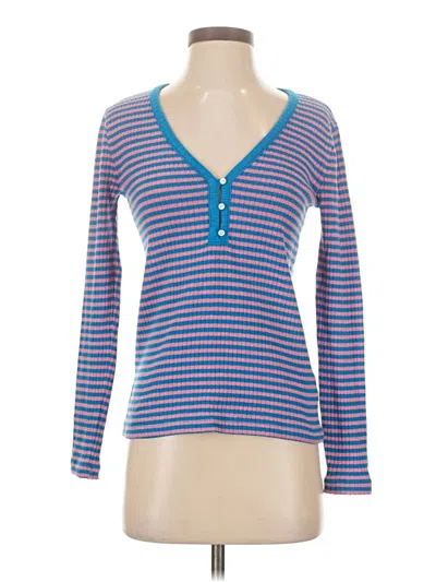 Pre-owned Jcrew Long Sleeve T-shirt In Blue