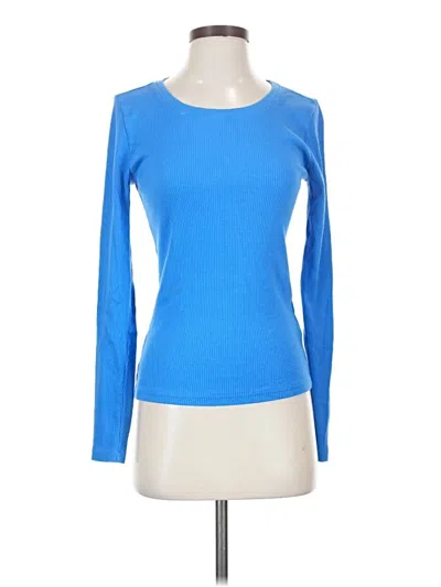 Pre-owned Jcrew Long Sleeve T-shirt In Blue