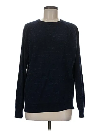 Pre-owned Jcrew Long Sleeve T-shirt In Blue