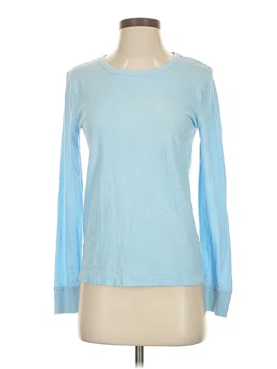 Pre-owned Jcrew Long Sleeve T-shirt In Blue
