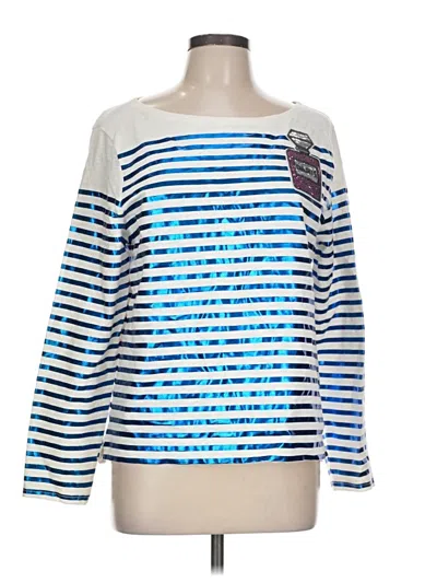 Pre-owned Jcrew Long Sleeve T-shirt In Blue