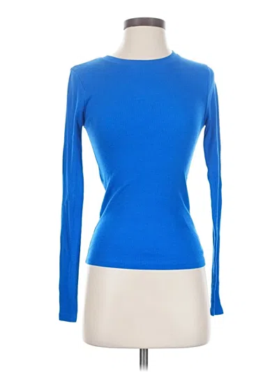 Pre-owned Jcrew Long Sleeve T-shirt In Blue