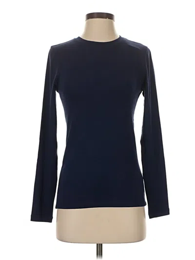 Pre-owned Jcrew Long Sleeve T-shirt In Blue