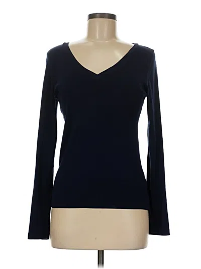 Pre-owned Jcrew Long Sleeve T-shirt In Blue