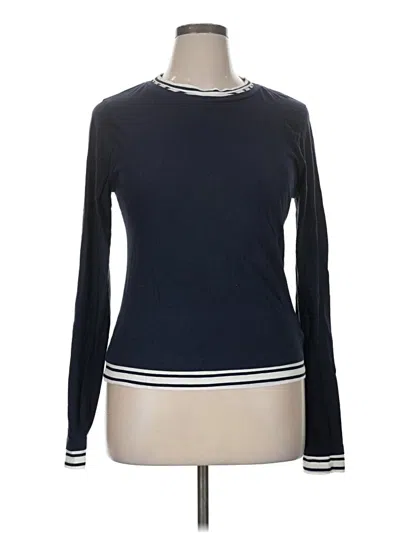 Pre-owned Jcrew Long Sleeve T-shirt In Blue