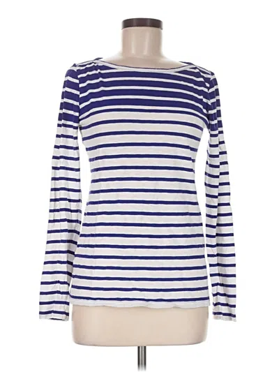 Pre-owned Jcrew Long Sleeve T-shirt In Blue