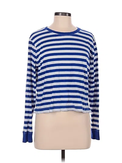 Pre-owned Jcrew Long Sleeve T-shirt In Blue