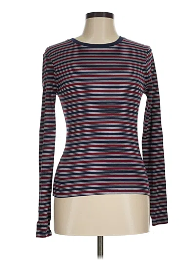 Pre-owned Jcrew Long Sleeve T-shirt In Brown