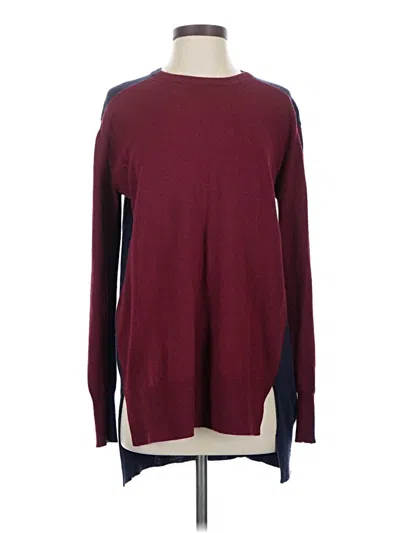 Pre-owned Jcrew Long Sleeve T-shirt In Burgundy