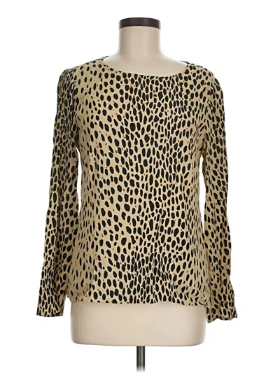 Pre-owned Jcrew Long Sleeve T-shirt In Gold