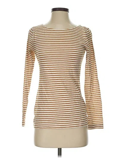 Pre-owned Jcrew Long Sleeve T-shirt In Gold