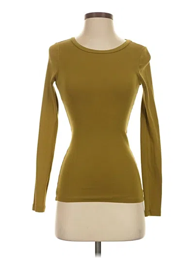 Pre-owned Jcrew Long Sleeve T-shirt In Gold