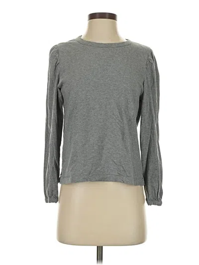 Pre-owned Jcrew Long Sleeve T-shirt In Gray