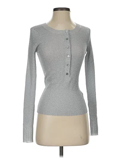 Pre-owned Jcrew Long Sleeve T-shirt In Gray