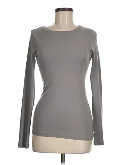 Pre-owned Jcrew Long Sleeve T-shirt In Gray