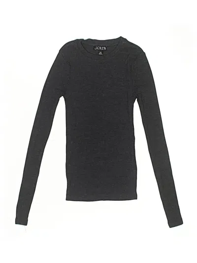 Pre-owned Jcrew Long Sleeve T-shirt In Gray