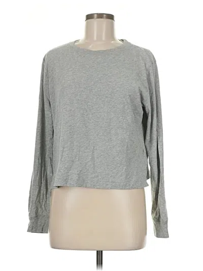 Pre-owned Jcrew Long Sleeve T-shirt In Gray