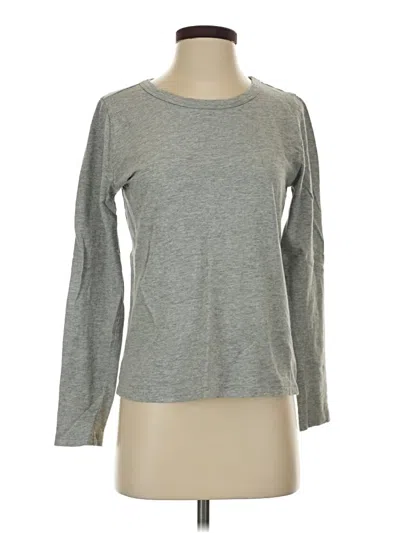 Pre-owned Jcrew Long Sleeve T-shirt In Gray