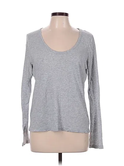 Pre-owned Jcrew Long Sleeve T-shirt In Gray