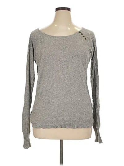 Pre-owned Jcrew Long Sleeve T-shirt In Gray