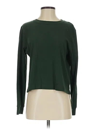 Pre-owned Jcrew Long Sleeve T-shirt In Green