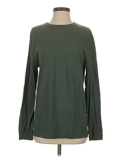 Pre-owned Jcrew Long Sleeve T-shirt In Green
