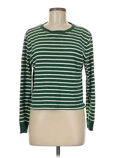 Pre-owned Jcrew Long Sleeve T-shirt In Green
