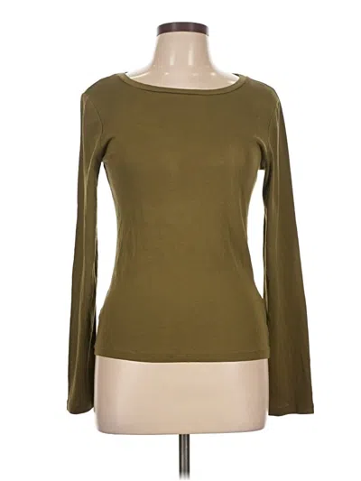 Pre-owned Jcrew Long Sleeve T-shirt In Green