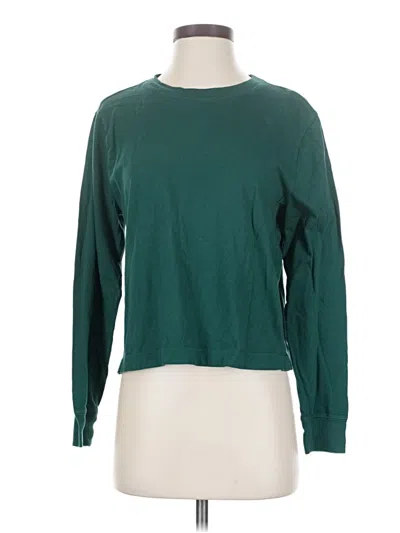 Pre-owned Jcrew Long Sleeve T-shirt In Green