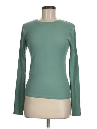 Pre-owned Jcrew Long Sleeve T-shirt In Green
